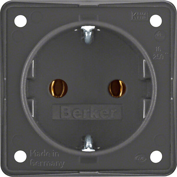 Hager/Berk Schuko-Steckd.anth m.Steckklemmen 947782505